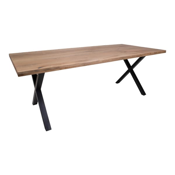 Moss spisebordssæt , 1 spisebord og 6 stole, Karry gul og eg.