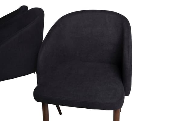 MarinaBLBL spisebordssæt spisebord sort og 6 Arch stole sort.