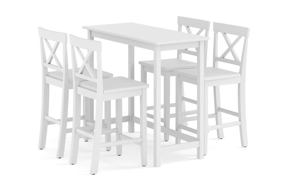 PLEMONA Bord 120 cm + 4 PLEMONA Stolar