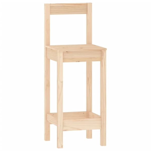 vidaXL Barsett 3 deler heltre furu