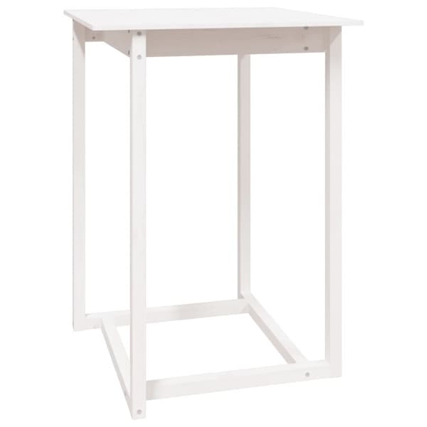 vidaXL Barsett 5 deler hvit heltre furu