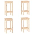Miniatyrbilde 5 av 9: vidaXL Barsett 5 deler heltre furu