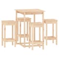 Miniatyrbilde 2 av 9: vidaXL Barsett 5 deler heltre furu