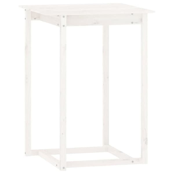 vidaXL Barsett 5 deler hvit heltre furu