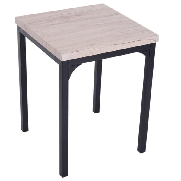 Rootz matbordsset - 3-delat - 1 matbord - 2 matstolar - MDF - metall - trälook - svart
