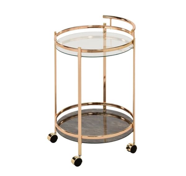Serveringsvagn GENUA D52xH79cm, guld