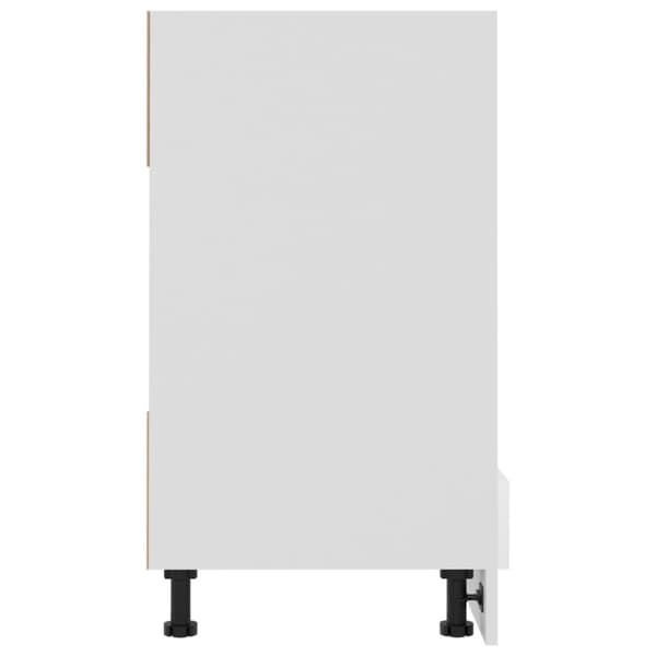 Överskåp vit högglans 60x46x81,5 cm konstruerat trä