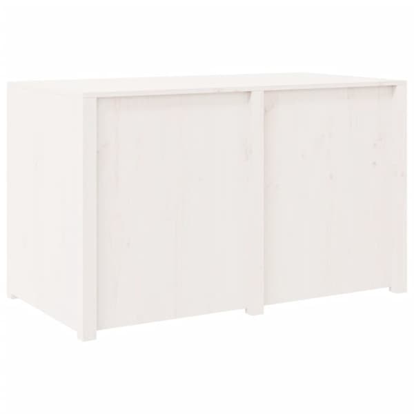 Ulkokeittiökaappi valkoinen 106x55x64 cm täysi mänty