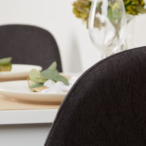 Matbord 80x80 Cm - 2 Stolar Anthracite