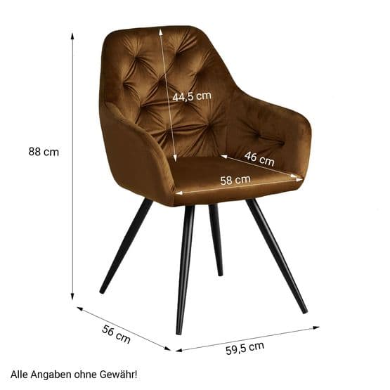 Matbord 80x80 Cm - 2 Stolar Ägg Brun Sammet