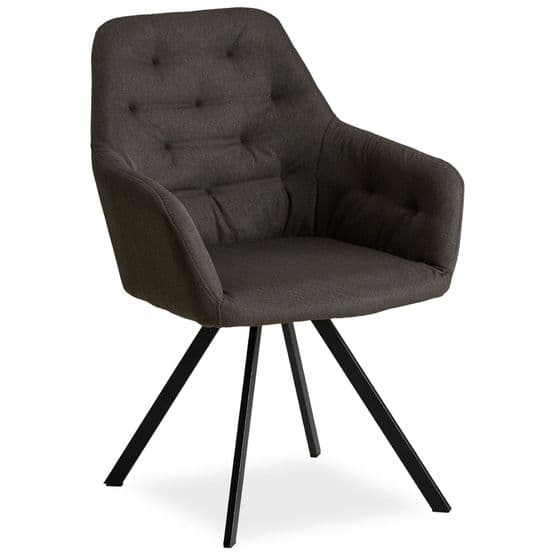 Spisebord 80x80 Cm - 2 Stole Æg Antracit Linné