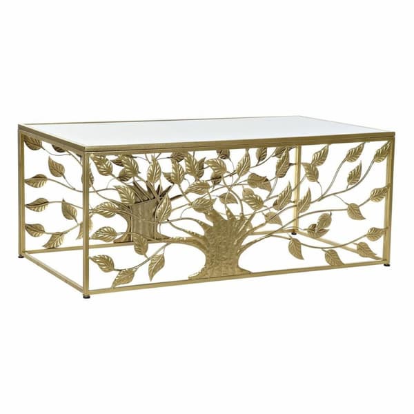 Soffbord DKD Home Decor Metall Speglar 110 x 60 x 46 cm