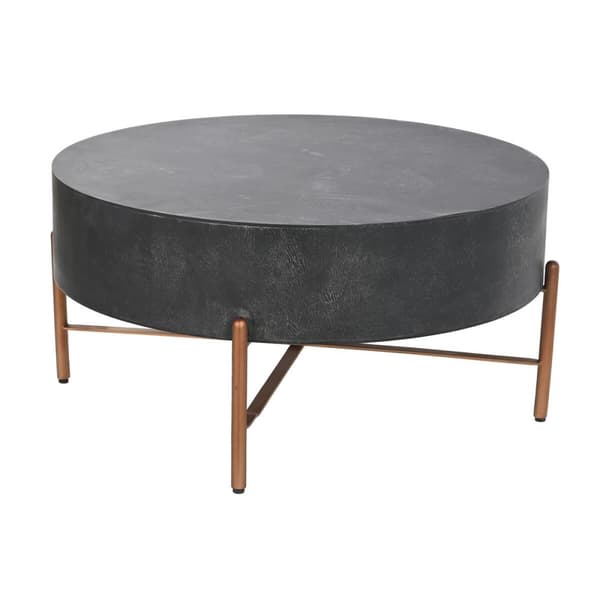 Olohuoneen pöytä DKD Home Decor Metalli Alumiini 90 x 90 x 45 cm Mangopuu
