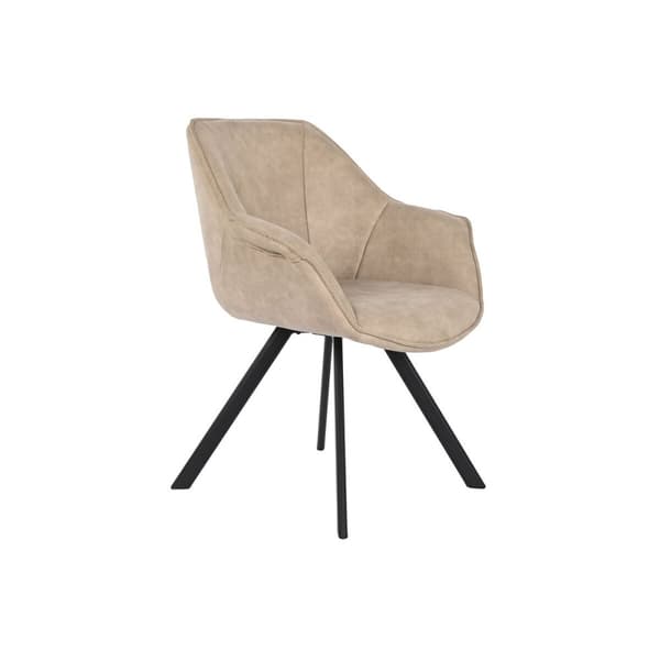 Stol DKD Home Decor Svart Beige 64 x 67 x 85 cm