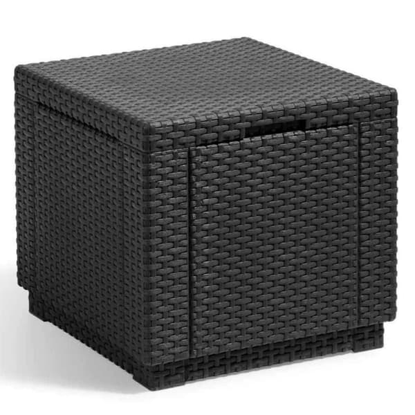 Sofabord Allibert by KETER Sort polypropylen (42 x 42 x 39 cm)
