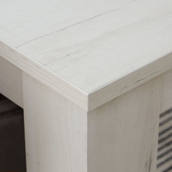 Spisebord Hvid 160x90 Cm - 4 Stole Antracit