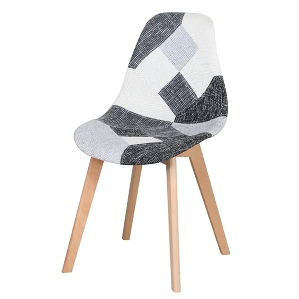 Spisebordsstole, Skandinavisk Stil Design, Ergonomisk Træ, 8PCS-Gul
