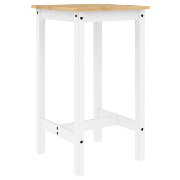 vidaXL Barsett 5 deler hvit heltre furu