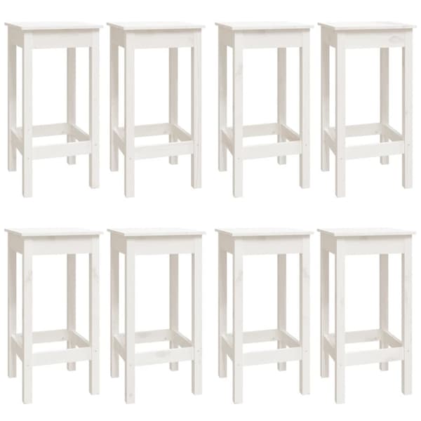 The Living Store Barmöbler 9 delar massiv furu -  Möbelset för kök & matrum