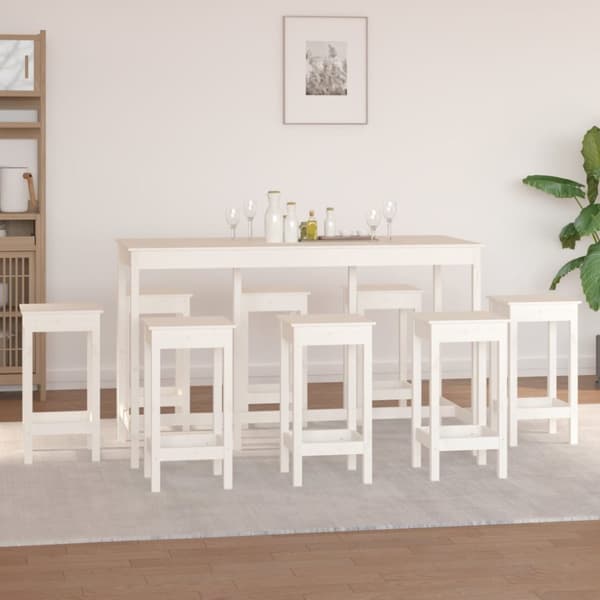 Möbelset för kök & matrum - Living Barmöbler 9 delar massiv furu
