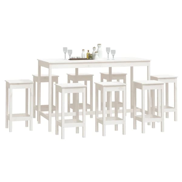 Möbelset för kök & matrum - Living Barmöbler 9 delar massiv furu