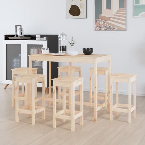 7-osainen Baarisarja täysi mänty - Baarisarja - Baarisarjat - Home & Living