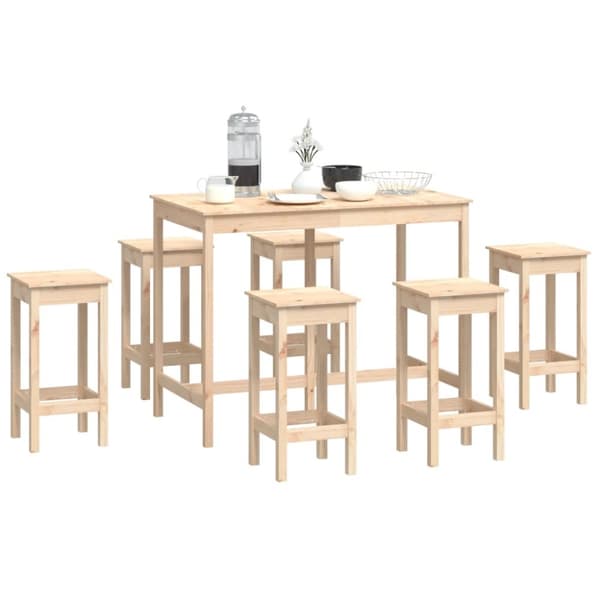 7-osainen Baarisarja täysi mänty - Baarisarja - Baarisarjat - Home & Living