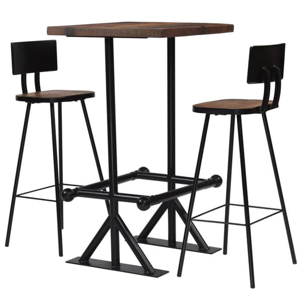 Barsæt i 3 dele massivt genbrugstræ - Bar - Barer - Home & Living