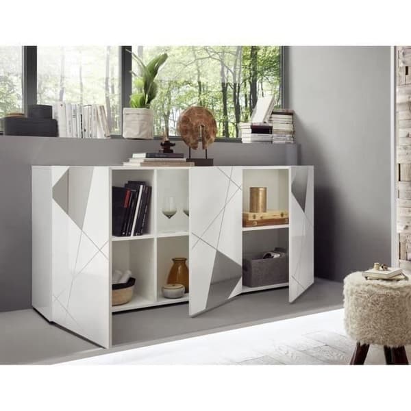 Vardagsrumsset: 3P Buffé 181 cm + TV-enhet 181 cm - Victory