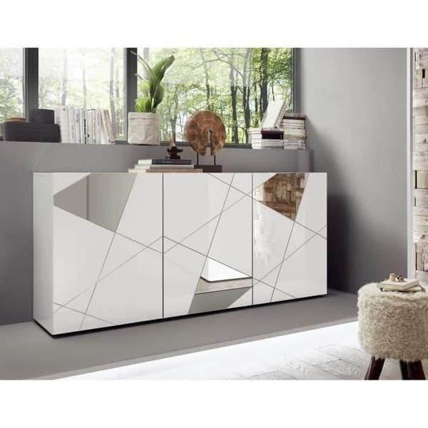 Vardagsrumsset: 3P Buffé 181 cm + TV-enhet 181 cm - Victory