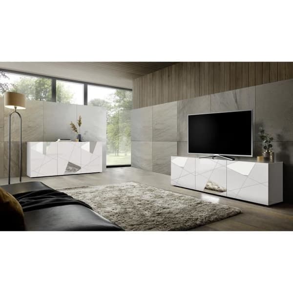 Vardagsrumsset: 3P Buffé 181 cm + TV-enhet 181 cm - Victory