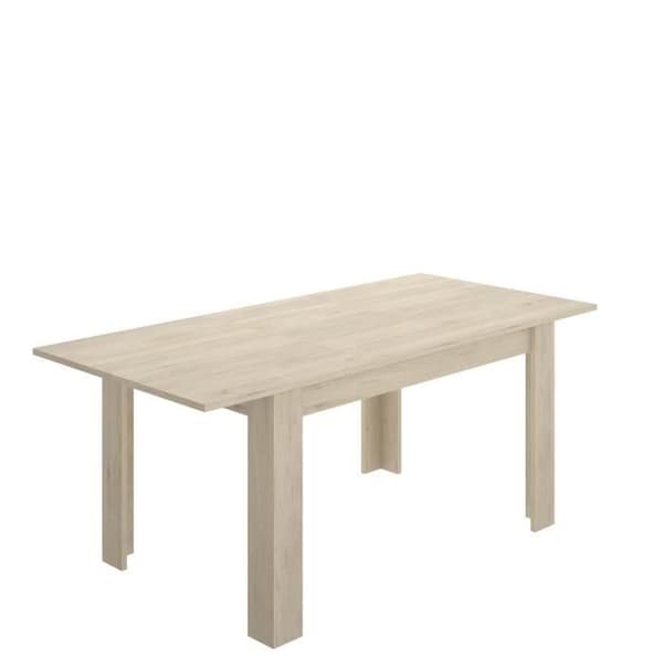 NESS komplett matsal - Skänk, Vitrin och bord - Melaminträ och vit dekor