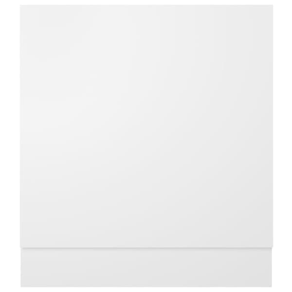 låge til opvaskemaskine 59,5x3x67 cm konstrueret træ hvid
