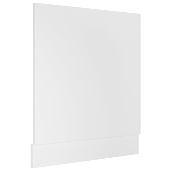 låge til opvaskemaskine 59,5x3x67 cm konstrueret træ hvid