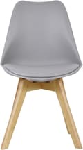Miniatyrbild 6 av 9: Rootz Set med 2 matstolar - Bekväma sittplatser - Snygga möbler - Ergonomisk design - Högdensitetsskum - Massiva träben - 48cm x 42cm x 82cm
