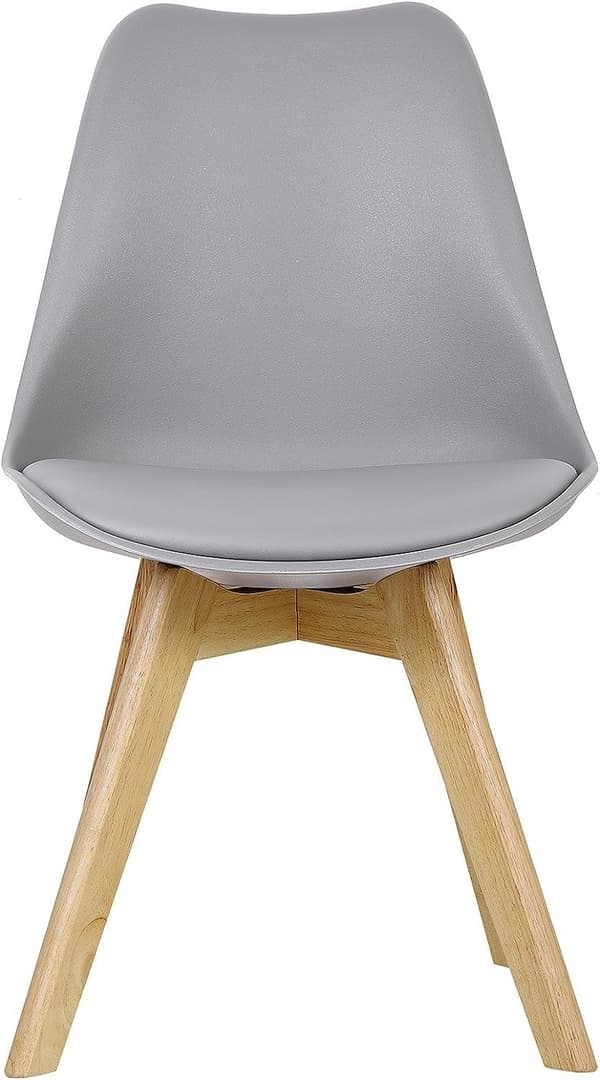 Rootz Set med 2 matstolar - Bekväma sittplatser - Snygga möbler - Ergonomisk design - Högdensitetsskum - Massiva träben - 48cm x 42cm x 82cm