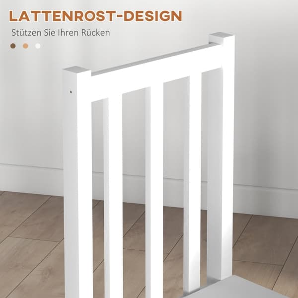 Rootz Set med 2 köksstolar - Matsalsstolar - Moderna trästolar - Massiv furu - Bekväma sittplatser - Enkelt underhåll - 47,5D x 38,5W x 99H cm
