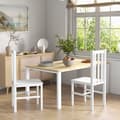 Miniatyrbild 2 av 10: Rootz Set med 2 köksstolar - Matsalsstolar - Moderna trästolar - Massiv furu - Bekväma sittplatser - Enkelt underhåll - 47,5D x 38,5W x 99H cm