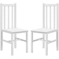 Miniatyrbild 1 av 10: Rootz Set med 2 köksstolar - Matsalsstolar - Moderna trästolar - Massiv furu - Bekväma sittplatser - Enkelt underhåll - 47,5D x 38,5W x 99H cm