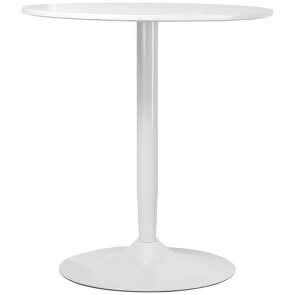 Rootz spisebord til 2 personer - Elegant køkkenbord - Moderne spisestue med lille plads - Pulverlakeret stålstel - Ø70 x 75H cm - MDF og stålkonstrukt