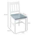 Miniatyrbild 3 av 9: Rootz Set med 2 matsalsstolar - Köksstolar - Matsitsar - Komfort, stil, kvalitet - 46,5D x 41W x 85,5H cm - Furu