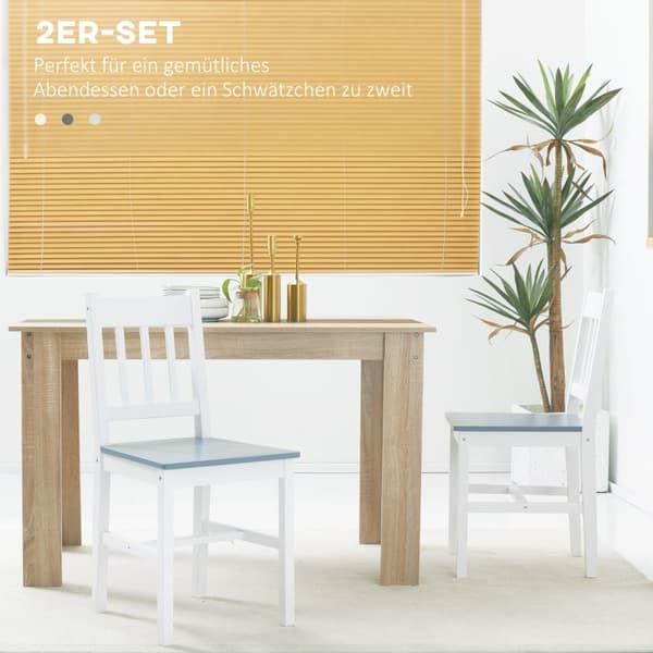 Rootz Set med 2 matsalsstolar - Köksstolar - Matsitsar - Komfort, stil, kvalitet - 46,5D x 41W x 85,5H cm - Furu