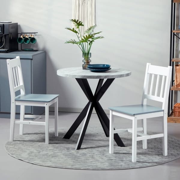 Rootz Set med 2 matsalsstolar - Köksstolar - Matsitsar - Komfort, stil, kvalitet - 46,5D x 41W x 85,5H cm - Furu