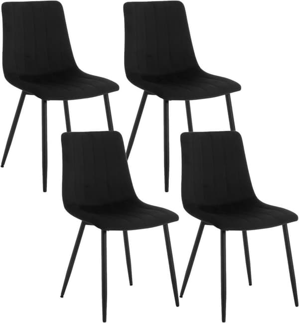 Rootz Velvet Spisestuestole - Elegante siddepladser - Komfortable stole - Holdbar, Ergonomisk, Pladsbesparende - 44 cm x 80,5 cm x 50,5 cm