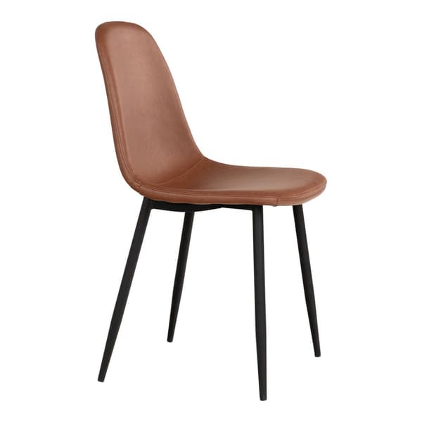 Toulon spisegrupper spisebord 95x140cm natur og 4 Stockholm stol brun.