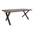 Miniatyrbilde 3 av 6: Toulon spisegrupper spisebord 95x200cm natur og 6 Amorim stol offwhite.
