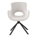 Miniatyrbilde 6 av 6: Toulon spisegrupper spisebord 95x200cm natur og 6 Amorim stol offwhite.