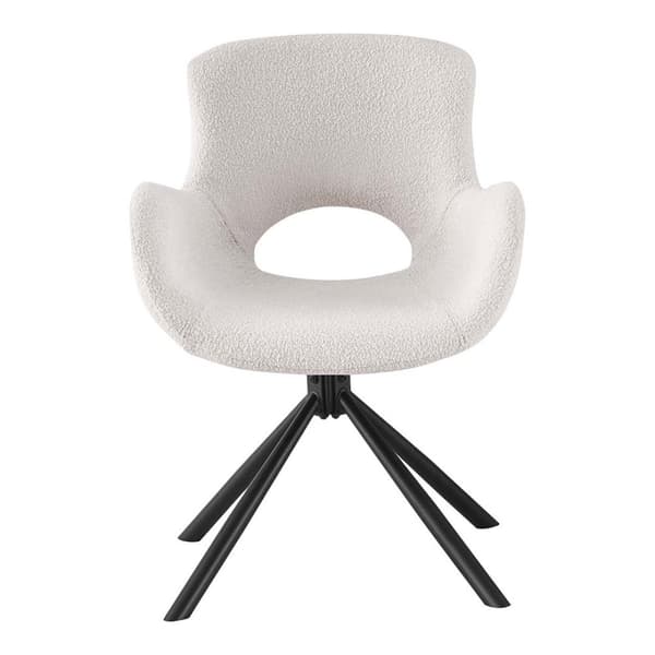 Toulon spisegrupper spisebord 95x200cm natur og 6 Amorim stol offwhite.