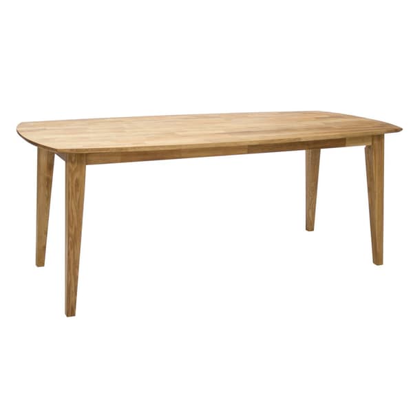 Ruokailuryhmä RETRO pöytä + 6 tuolia, tammirunko, kangasverhoilu, beige