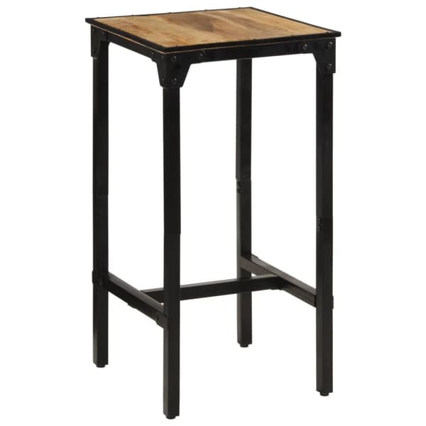 vidaXL Barsett 3 deler grov heltre mango og metall